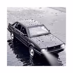 1/24 Alloy Diecast Santana Car Model Toy High Simulation Vehicle with Sound Light Pull Back Collection - Red