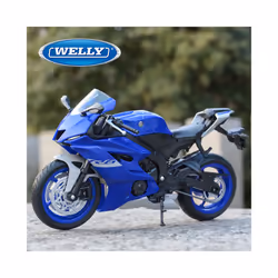 1:12 2020 Yamaha YZF-R6 Black Die Cast Vehicles Collectible Hobbies Motorcycle - Black