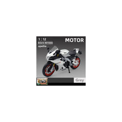 1:12 Suzuki GSX-R1000R Alloy Racing Motorcycle Model Diecast Street Cross-Country - RSV4 Grey RetailBox