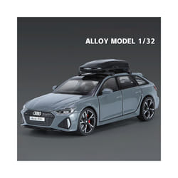 1:32 Audi RS6 Quattro Station Wagon Alloy Model Car Toy Diecasts Metal Casting Sound and Light Car Toys - Gray