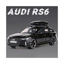 1:32 Audi RS6 Quattro Station Wagon Alloy Model Car Toy Diecasts Metal Casting Sound and Light Car Toys - Black