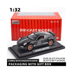 1:32 Porsche 911 GT3 RS Egghell White 1/32 Scale Diecast Metal Model Toy Sports Car - black with box