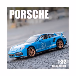 1:32 Porsche 911 GT3 RS Egghell White 1/32 Scale Diecast Metal Model Toy Sports Car - white with box