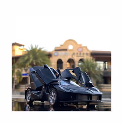 1:32 Laferrari Alloy Sports Car Model Diecasts Metal Toy Vehicles Car Model High Simulation Sound and - Black