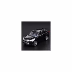 1:32 Toyota Highlander SUV Alloy Car Model Diecasts & Toy Metal Off-road Vehicles Car Model High Simulation - Black