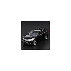 1:32 Toyota Highlander SUV Alloy Car Model Diecasts & Toy Metal Off-road Vehicles Car Model High Simulation - Black