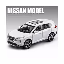 1:32 Nissan X-TRAIL SUV Alloy Car Model Diecast Metal Toy Off-road Vehicles Car Model Simulation Sound - White