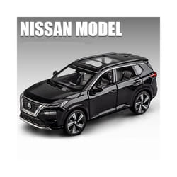 1:32 Nissan X-TRAIL SUV Alloy Car Model Diecast Metal Toy Off-road Vehicles Car Model Simulation Sound - Black