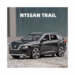 1:32 Nissan X-TRAIL SUV Alloy Car Model Diecast Metal Toy Off-road Vehicles Car Model Simulation Sound - Black