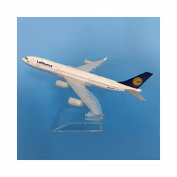 16cm Lufthansa Airbus A340 Plane Model Airplane Model Airbus Aircraft Model 1:400 Diecast Metal Airplanes - Lufthansa Airbus 380