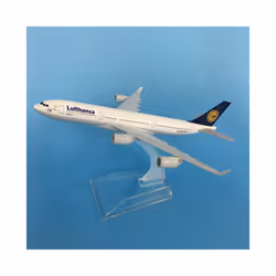 16cm Lufthansa Airbus A340 Plane Model Airplane Model Airbus Aircraft Model 1:400 Diecast Metal Airplanes - Lufthansa Airbus 380