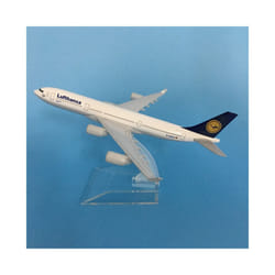 16cm Lufthansa Airbus A340 Plane Model Airplane Model Airbus Aircraft Model 1:400 Diecast Metal Airplanes - Lufthansa Airbus 340