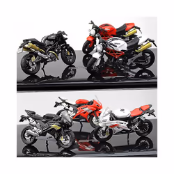 6 Type Crazy Magic Finger Alloy Motorcycle Model 1:16 Simulation Bend Road Mini Racing Toys Adult Collection Gifts - C