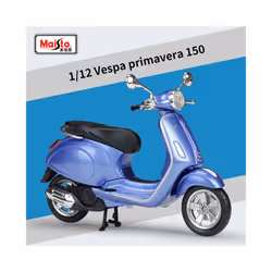 Maisto 1:12 Vespa Primavera 150 Alloy Motorcycle Model Simulation Diecast - Blue