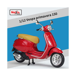 Maisto 1:12 Vespa Primavera 150 Alloy Motorcycle Model Simulation Diecast - Red