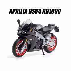 1/12 Aprilia RSV4 RR1000 Toy Motorcycle RMZ City Diecast Metal Miniature Model 1:12 Racing Super Sport - black