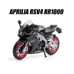 1/12 Aprilia RSV4 RR1000 Toy Motorcycle RMZ City Diecast Metal Miniature Model 1:12 Racing Super Sport - black