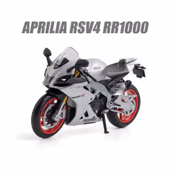 1/12 Aprilia RSV4 RR1000 Toy Motorcycle RMZ City Diecast Metal Miniature Model 1:12 Racing Super Sport - Silver