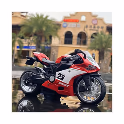 1/12 Ducati Racing Motorcycles Model Diecasts Alloy Metal Motorcycle Model - Red Foam box