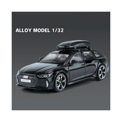 1/32 Audis RS6 Avant Alloy Station Wagon Car Model Diecast Metal Sports Car Model Simulation Sound and - Black