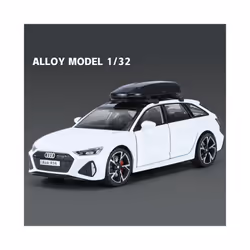 1/32 Audi RS6 Avant Alloy Station Wagon Car Model Diecasts Metal Toy Sports Car Model Simulation Sound - White