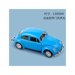 1/36 Scale Diecast Metal Pull Back Action Drives Car Forward Car Model Toy  Christmas Birthday Gifts - Blue