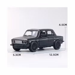 1/36 Simulation Kids Lada Toy Car Model Pull Back Alloy Die Cast Vehicles Gifts For Boy Children - SKY BLUE