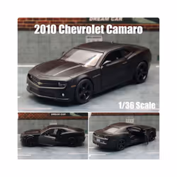 1/36 Chevrolet Camaro Super Sport Toy Car Model 5'' 1:36 RMZ CiTY Diecast Miniature Vehicle Pull Back - Matte Black