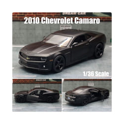 1/36 Chevrolet Camaro Super Sport Toy Car Model 5'' 1:36 RMZ CiTY Diecast Miniature Vehicle Pull Back - Matte Black