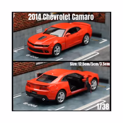 1/36 Chevrolet Camaro Super Sport Toy Car Model 5'' 1:36 RMZ CiTY Diecast Miniature Vehicle Pull Back - 2014 Camaro