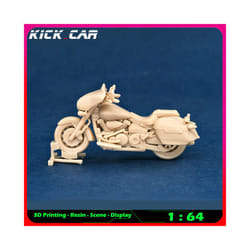 1/64 Motorcycle  Model Car Diorama Uncolored Resin - CAFE RACER