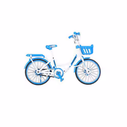 1:10 3D Mini Multi-color Alloy Mountain Racing Bicycle Rotatable Wheel Diecast Model Toy for Decoration Gift - H