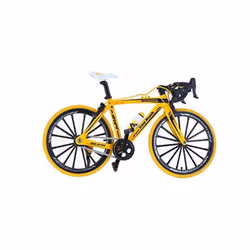 1:10 3D Mini Multi-color Alloy Mountain Racing Bicycle Rotatable Wheel Diecast Model Toy for Decoration Gift - N