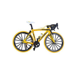 1:10 3D Mini Multi-color Alloy Mountain Racing Bicycle Rotatable Wheel Diecast Model Toy for Decoration Gift - N