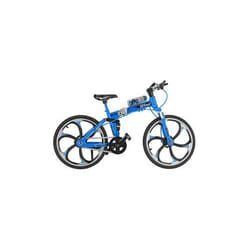 1:10 3D Mini Multi-color Alloy Mountain Racing Bicycle Rotatable Wheel Diecast Model Toy for Decoration Gift - A