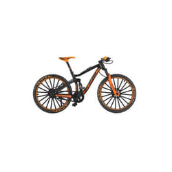 1:10 3D Mini Multi-color Alloy Mountain Racing Bicycle Rotatable Wheel Diecast Model Toy for Decoration Gift - F