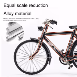 1:10 DIY Mini Retro Alloy Bicycle Diecast Model Metal Bike Sliding Assembled Version Simulation Collection Adult Boys Toys