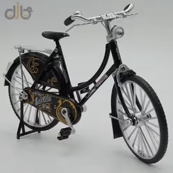 1:10 Diecast Bicycle Model Toys Simulation Retro Vintage Mens / Womens Bicycle For Collection Decorations