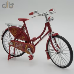 1:10 Diecast Bicycle Model Toys Simulation Retro Vintage Mens / Womens Bicycle For Collection Decorations