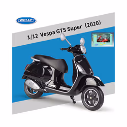 1:12 Vespa GTS Super 2020 Alloy Leisure Motorcycle Model Simulation Metal