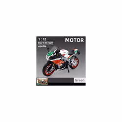 1:12 Aprilia RSV4 Alloy Racing Motorcycle Model Diecast Metal Street Cross-country - RSV4Green Retail box