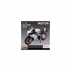 1:12 Aprilia RSV4 Alloy Racing Motorcycle Model Diecast Metal Street Cross-country - RSV4Grey Retail box