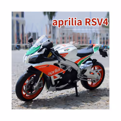 1:12 Aprilia RSV4 Alloy Racing Motorcycle Model Diecast Metal Street Cross-country - GSXBlack Retail box