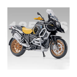 1:12 BMW R1250GS ADV Motorcycles Simulation Alloy Motorcycle Model Shock - Yellow no box