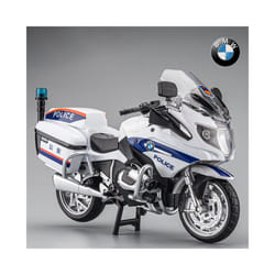 1:12 BMW R1250RT Motorcycles Simulation Alloy Motorcycle Model Shock Absorbers - Police White no box
