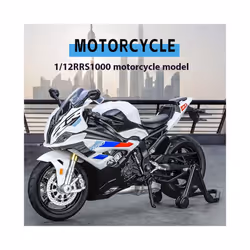 1:12 BMW RRS1000 Alloy Diecast Motorcycle Model Collect Hobbies Simulation - white box