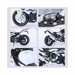 1:12 BMW RRS1000 Alloy Diecast Motorcycle Model Collect Hobbies Simulation - white box