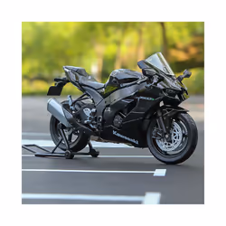 1:12 Kawasaki Ninja ZX10R Heavy Locomoti Simulation Alloy Motorcycle - Black no box