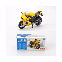 1:18 Scale Yamah YZF-R1 Alloy&Plastic Motorcycle For Collection Friend - Yellow