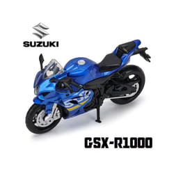 1:18 Suzuki GSX-R1000 with base alloy die-cast car motorcycle model, toy gift giving, die-cast static - 1-18 GSX-R1000